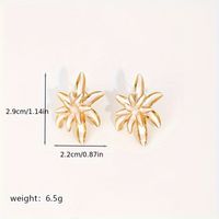 1 Pair Casual Elegant Flower Copper Natural Stone Freshwater Pearl 14K Gold Plated 18K Gold Plated Ear Studs sku image 1