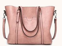 Women's Large Pu Leather Solid Color Streetwear Zipper Tote Bag sku image 3