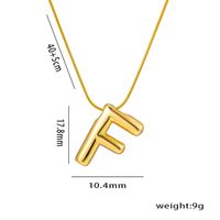 Titan Stahl Einfacher Stil Brief Überzug Halskette Mit Anhänger sku image 6