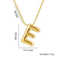 Titanium Steel Simple Style Letter Plating Pendant Necklace sku image 7