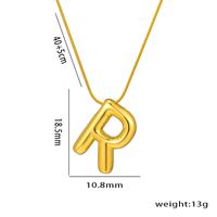 Titanium Steel Simple Style Letter Plating Pendant Necklace sku image 17