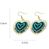 Retro Heart Shape Alloy Plating Inlay Acrylic Women's Earrings Necklace main image 2