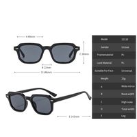Streetwear Solid Color Pc Resin Square Full Frame Women's Sunglasses main image 2