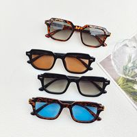 Streetwear Solid Color Pc Resin Square Full Frame Women's Sunglasses main image 1