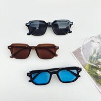 Streetwear Solid Color Pc Resin Square Full Frame Women's Sunglasses main image 7