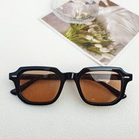 Streetwear Solid Color Pc Resin Square Full Frame Women's Sunglasses sku image 1