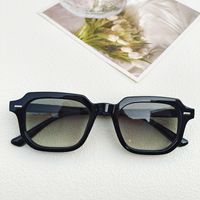 Streetwear Solid Color Pc Resin Square Full Frame Women's Sunglasses sku image 4