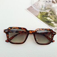 Streetwear Solid Color Pc Resin Square Full Frame Women's Sunglasses sku image 5