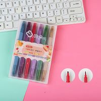 1 Set Solid Color Daily Plastic Simple Style Fluorescent Pen sku image 1