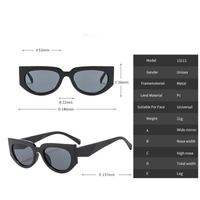 IG Style Streetwear Solid Color Pc Resin Special-Shaped Mirror Full Frame Women's Sunglasses main image 2