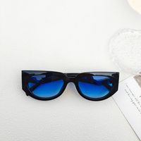 IG Style Streetwear Solid Color Pc Resin Special-Shaped Mirror Full Frame Women's Sunglasses sku image 5