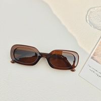 IG Style Retro Cool Style Solid Color Pc Resin Oval Frame Full Frame Women's Sunglasses sku image 4