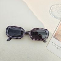 Estilo IG Retro Estilo De Moda Color Sólido Ordenador Personal Resina Marco Ovalado Fotograma Completo Gafas De Sol Mujer sku image 5