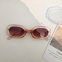 IG Style Retro Cool Style Solid Color Pc Resin Oval Frame Full Frame Women's Sunglasses sku image 7