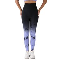 Sports Color Block Nylon Cotton Blend Active Bottoms Leggings main image 3