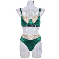 Women's Lady Sexy Solid Color Sexy Lingerie Sets Home Honeymoon Mid Waist Sexy Lingerie main image 3