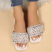 Women's Casual Color Block Open Toe Slides Slippers main image 1