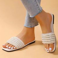 Women's Casual Color Block Open Toe Slides Slippers main image 3