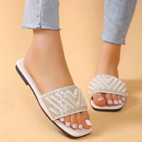 Women's Casual Color Block Open Toe Slides Slippers main image 4