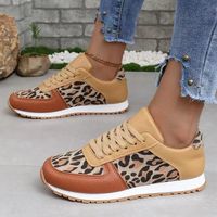 Women's Vintage Style Leopard Round Toe Sports Shoes main image 5