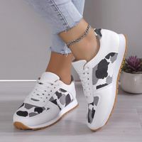 Women's Vintage Style Leopard Round Toe Sports Shoes main image 3