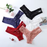 Solid Color Breathable Low Waist Panties main image 2