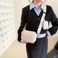 Women's Small Pu Leather Solid Color Basic Zipper Crossbody Bag main image 5