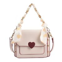 Women's Small Pu Leather Heart Shape Streetwear Magnetic Buckle Crossbody Bag main image 6