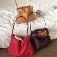 Women's Medium Nylon Solid Color Classic Style String Shoulder Bag main image 10