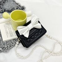 Women's Small Pu Leather Bow Knot Elegant Cute Flip Cover Shoulder Bag main image 7