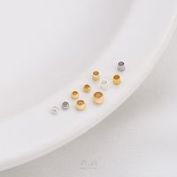 100 Pieces Diameter 1.5mm Diameter: 2.5mm Diameter 3mm Copper 14K Gold Plated Solid Color Polished Beads main image 4