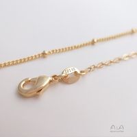 1 Piece 45+5cm Copper 14K Gold Plated Solid Color Polished Chain main image 4
