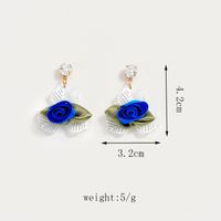 1 Pair Sweet Simple Style Flower Alloy Drop Earrings main image 7