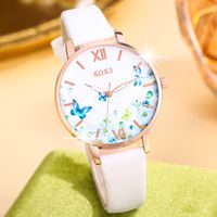 Casual Flower Butterfly Buckle Quartz Women's Watches main image 4