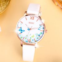 Casual Flower Butterfly Buckle Quartz Women's Watches main image 6