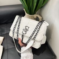 Women's Pu Leather Solid Color Elegant Flip Cover Crossbody Bag main image 3