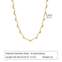 Stainless Steel 18K Gold Plated Simple Style Geometric Necklace sku image 2