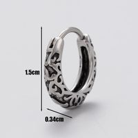 1 Piece Vintage Style Simple Style Snake Dragon Stainless Steel Ear Studs main image 7