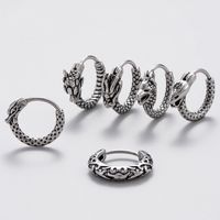 1 Piece Vintage Style Simple Style Snake Dragon Stainless Steel Ear Studs main image 1