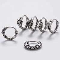 1 Piece Vintage Style Simple Style Snake Dragon Stainless Steel Ear Studs main image 9