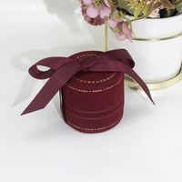Elegant Solid Color Flannel Jewelry Boxes sku image 10