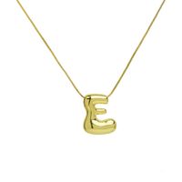 Copper 18K Gold Plated Simple Style Letter Plating Pendant Necklace sku image 5