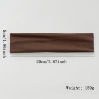 Unisex Casual Simple Style Solid Color Cloth Hair Band main image 2