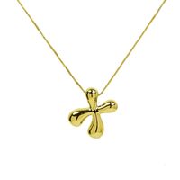 Copper 18K Gold Plated Simple Style Letter Plating Pendant Necklace sku image 23