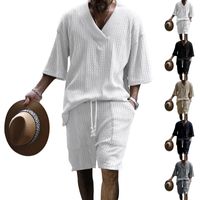 Men's Solid Color Shorts Sets Men's Clothing main image 2