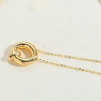 Copper 14K Gold Plated Vintage Style Simple Style Commute Letter Pendant Necklace sku image 15