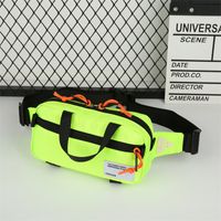 Unisex Oxford Cloth Color Block Streetwear Sewing Thread Zipper Fanny Pack main image 5