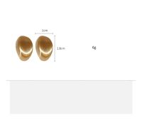 1 Pair Simple Style Geometric Plating Alloy Ear Studs main image 2