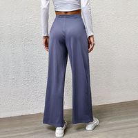 Women's Holiday Vacation Solid Color Full Length Casual Pants main image 3