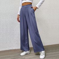 Women's Holiday Vacation Solid Color Full Length Casual Pants main image 4